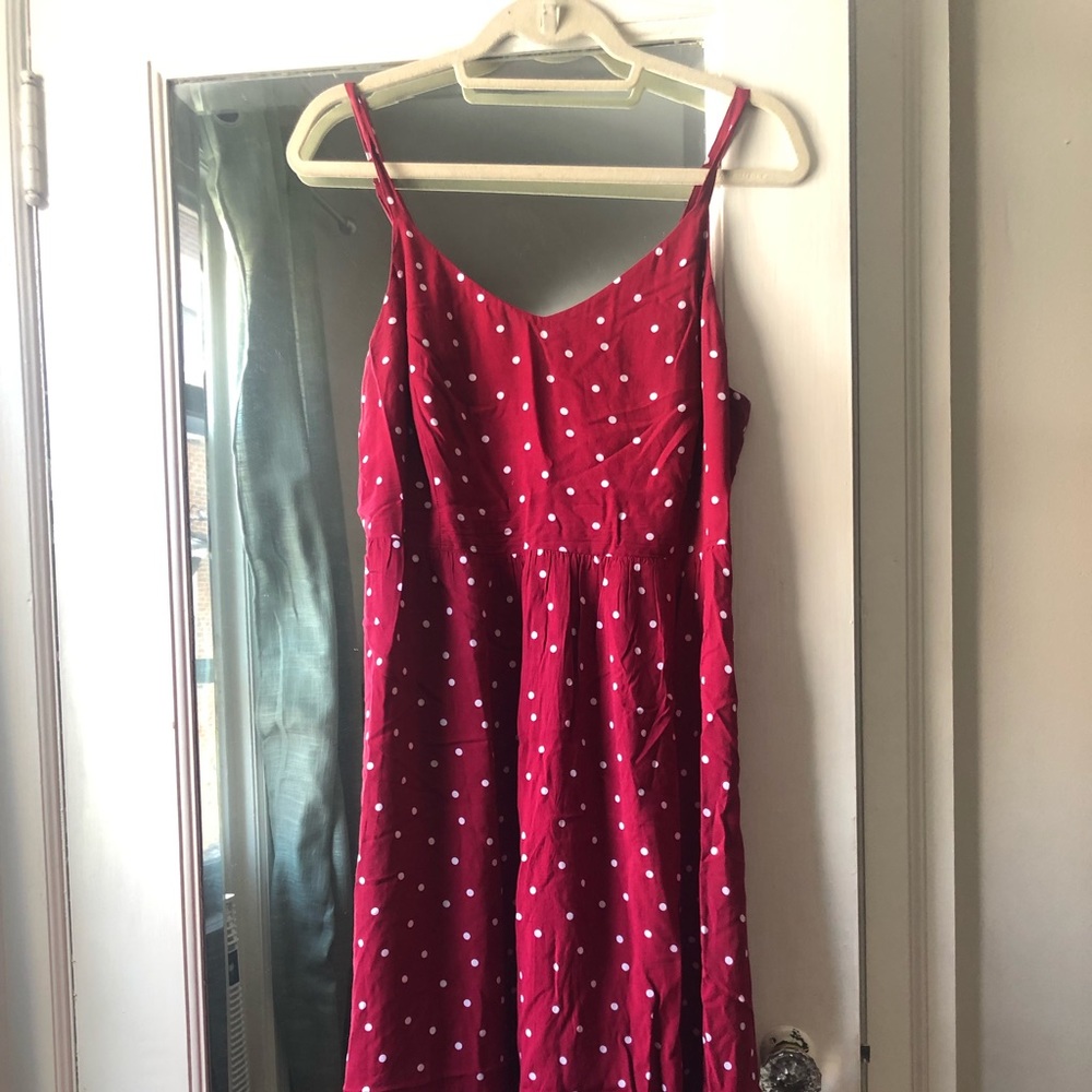 Red Polka Dot cami dress